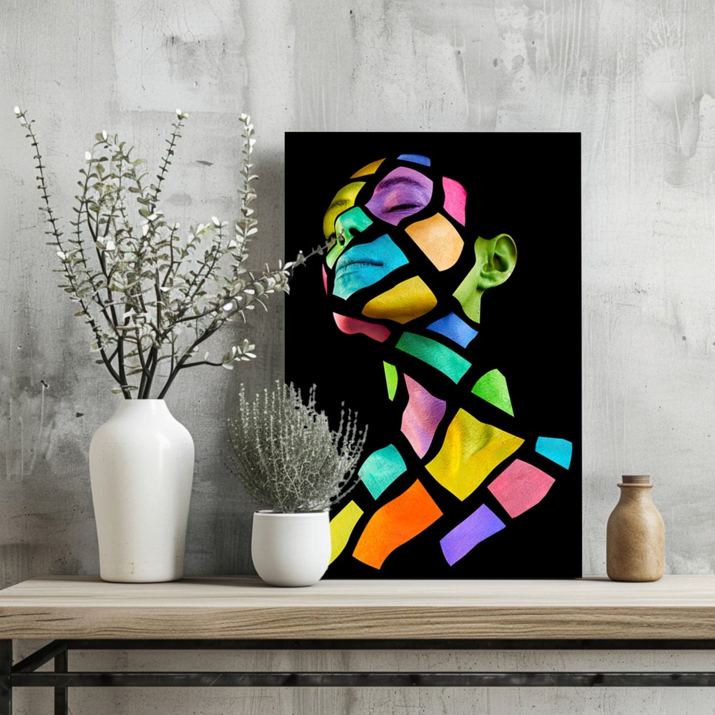 Colorful Woman Metal Wall Art