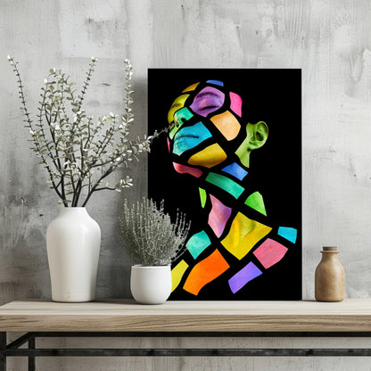 Colorful Woman Metal Wall Art