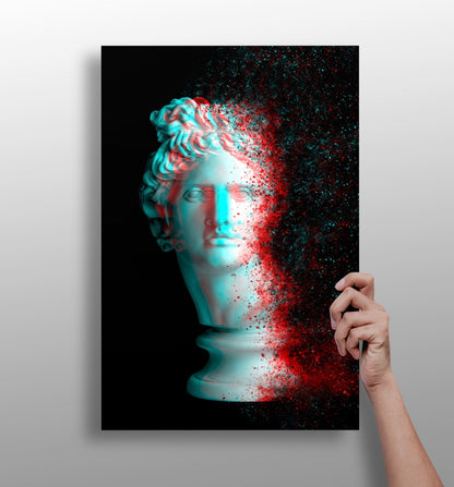 Statue Head Metal Wall Art