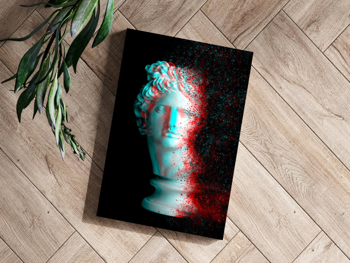 Statue Head Metal Wall Art