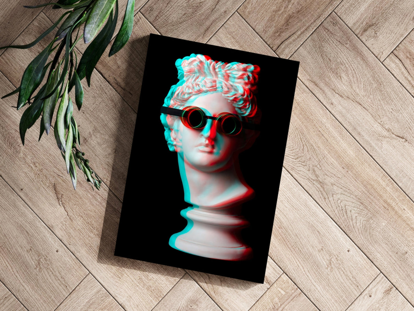 Statue Head Metal Wall Art