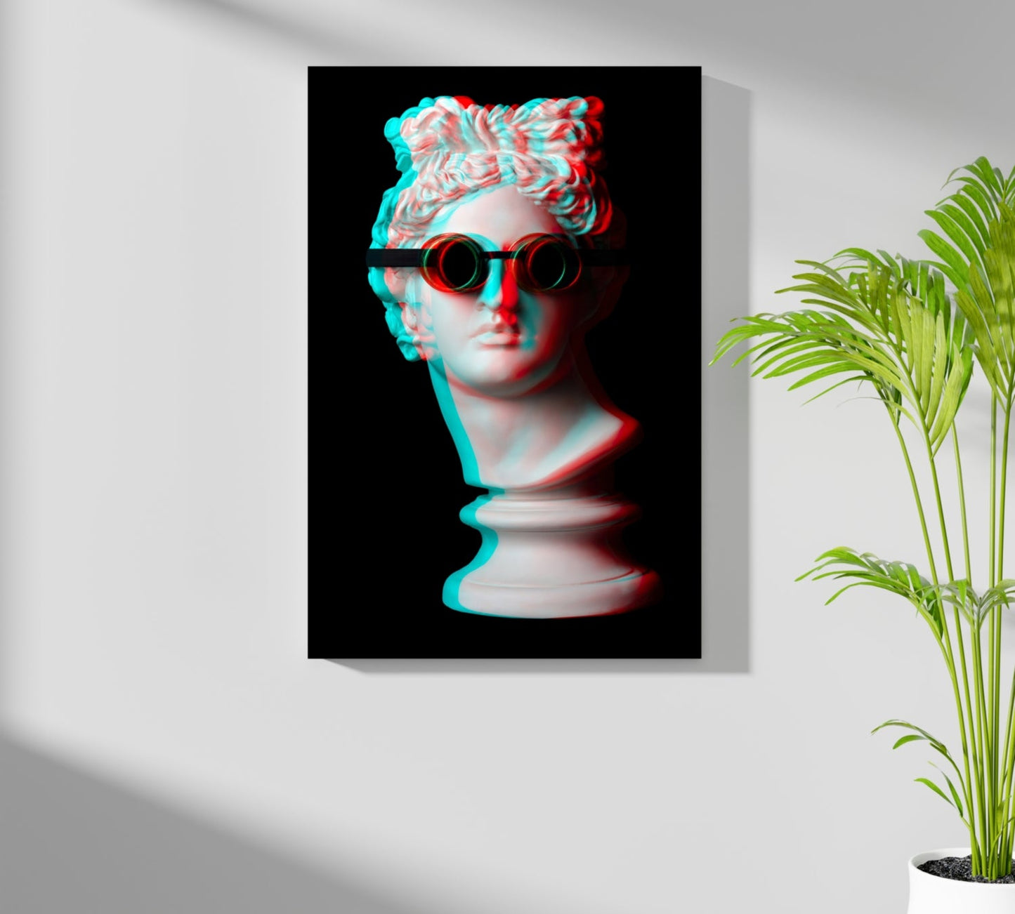 Statue Head Metal Wall Art