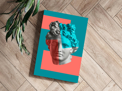Statue Head Metal Wall Art