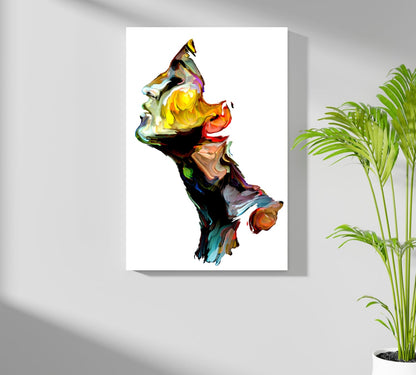 Colorful Portrait V1 Metal Wall Art
