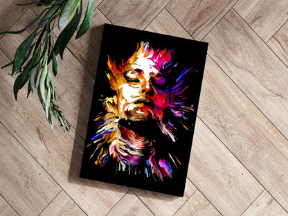 Colorful Portrait V3 Metal Wall Art