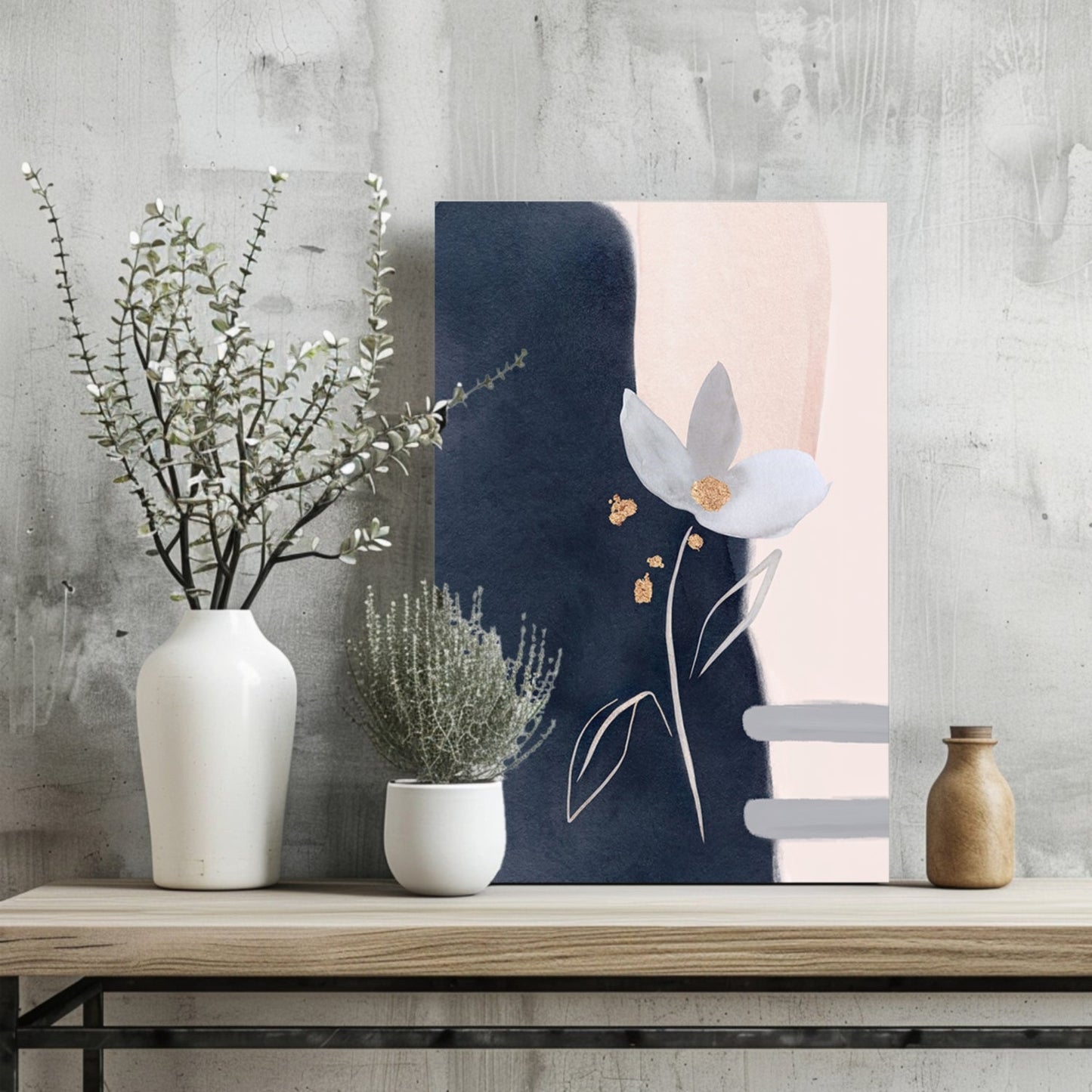 Abstract Flower Metal Wall Art