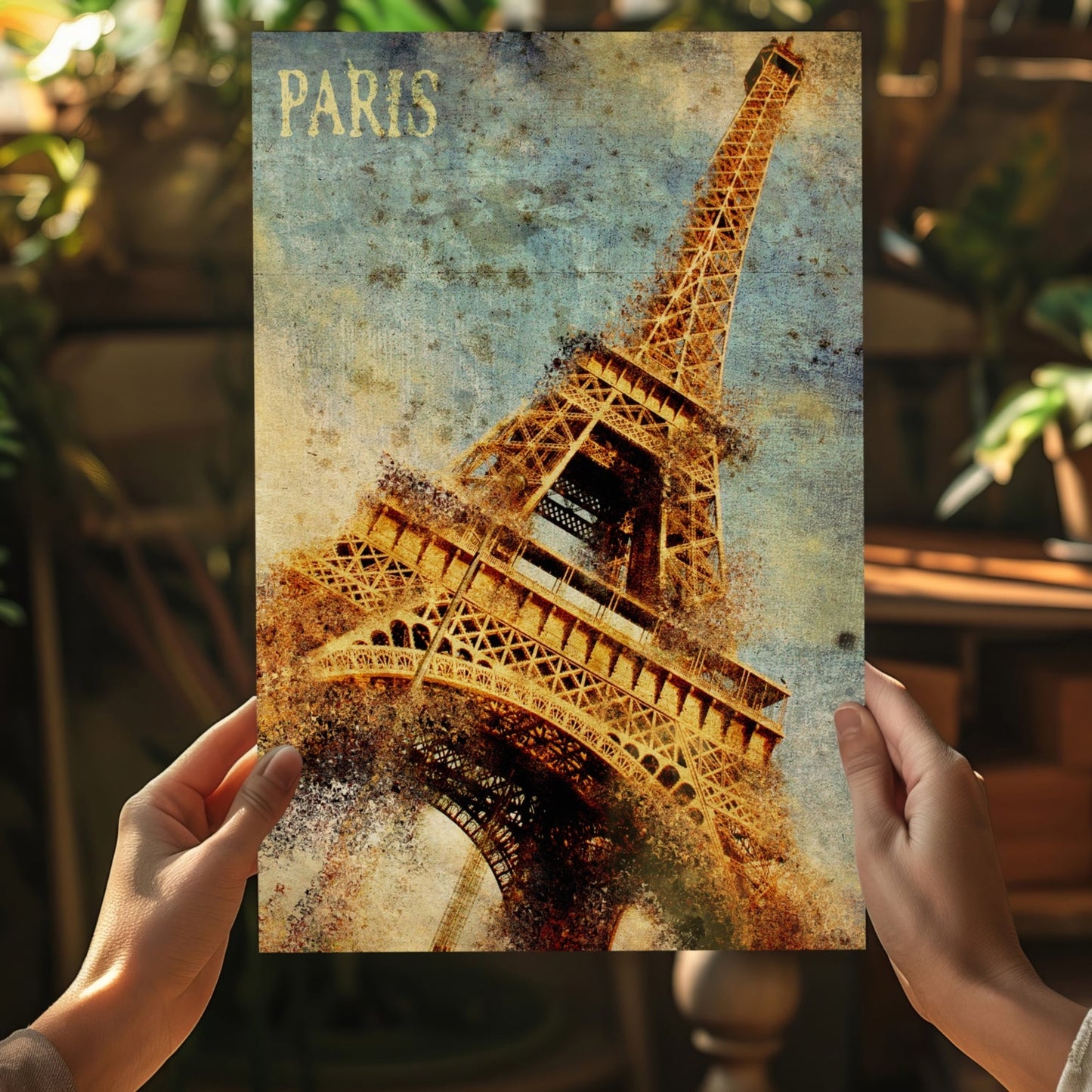Eiffel Tower Metal Wall Art