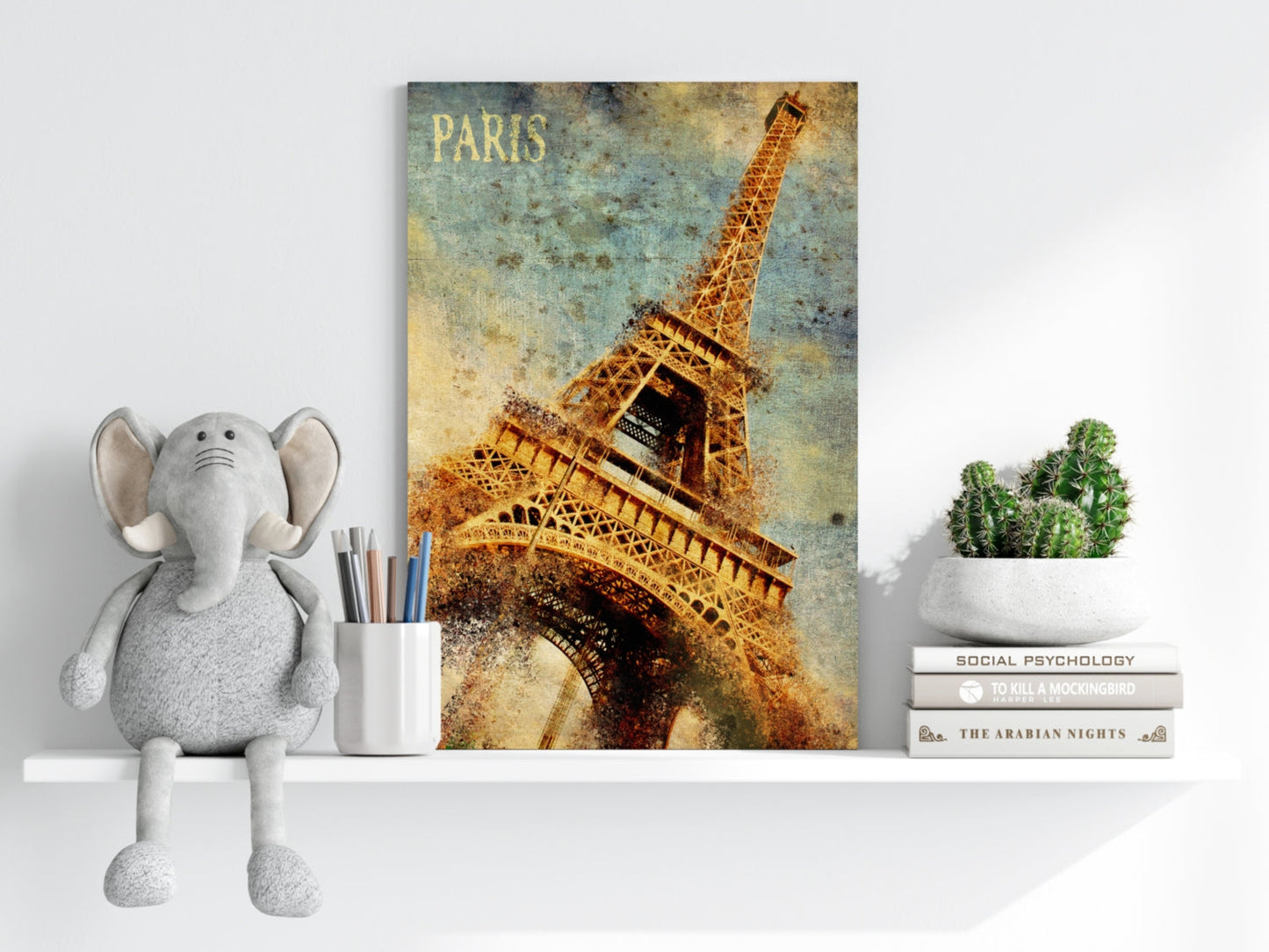 Eiffel Tower Metal Wall Art