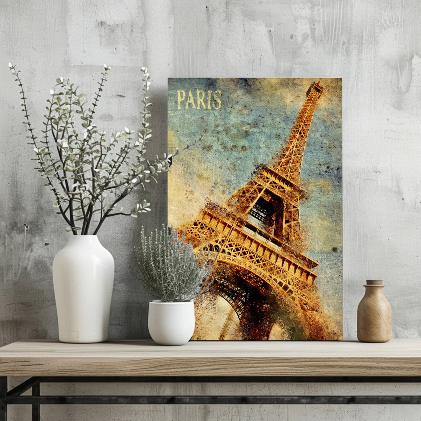 Eiffel Tower Metal Wall Art