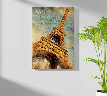 Eiffel Tower Metal Wall Art