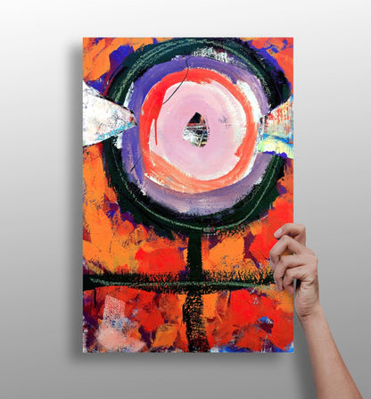 Abstract art metal wall art print
