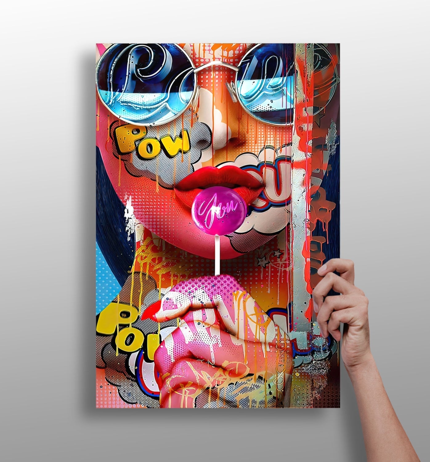 Lollipop Girl Metal Wall Art
