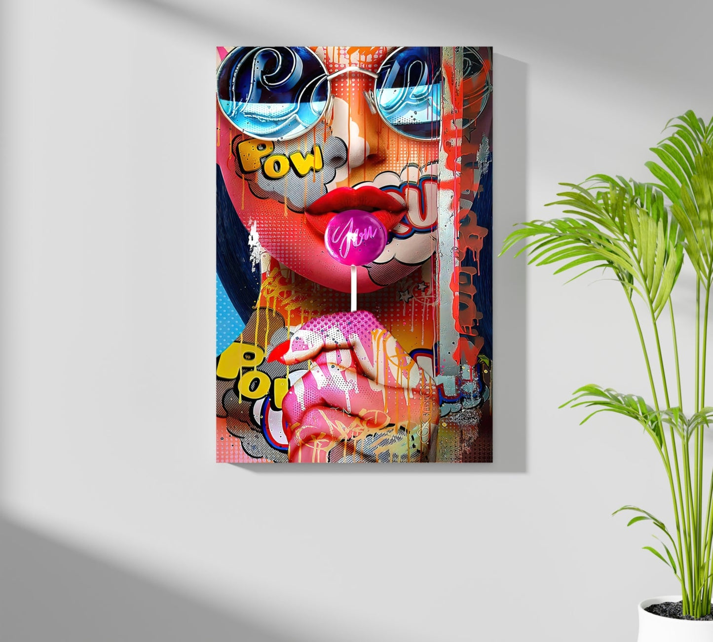 Lollipop Girl Metal Wall Art