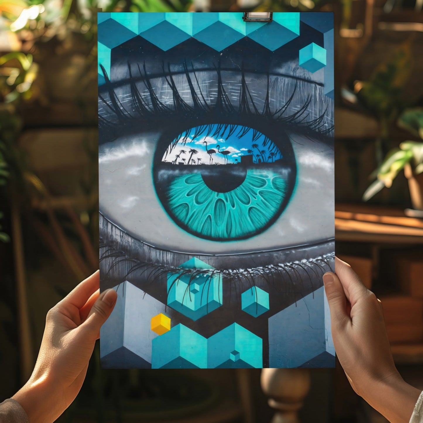 Futuristic Lines Metal Wall Art