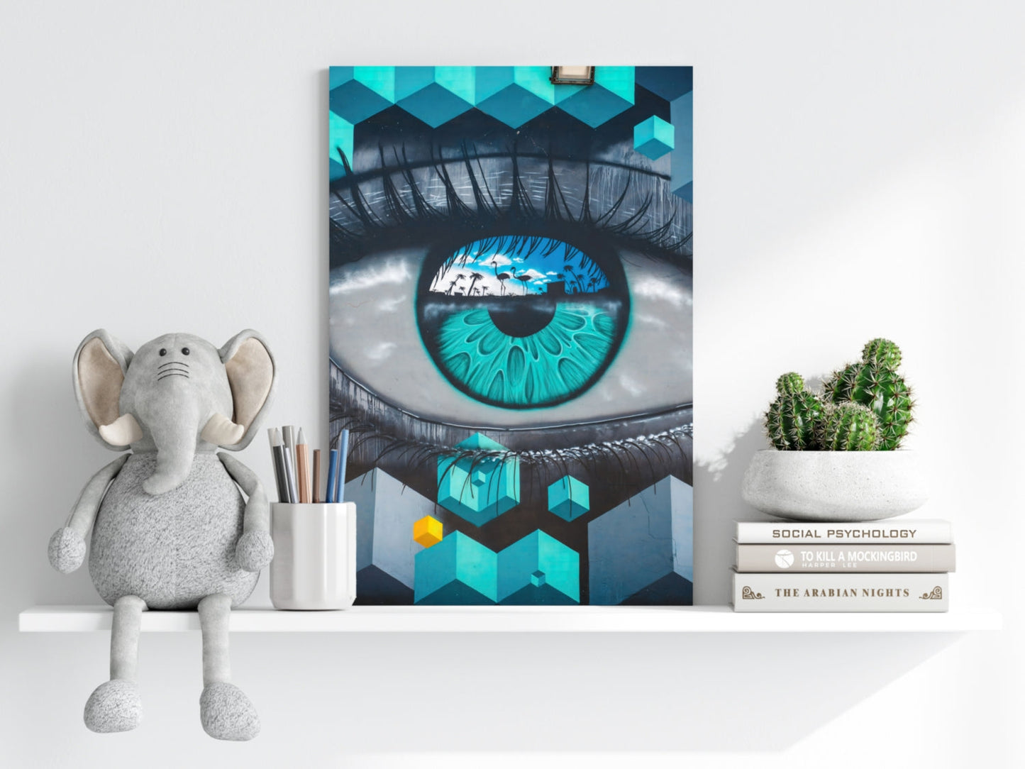 Futuristic Lines Metal Wall Art