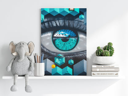 Futuristic Lines Metal Wall Art