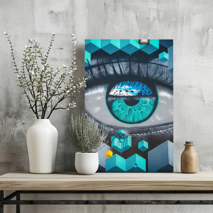 Futuristic Lines Metal Wall Art