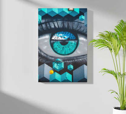 Futuristic Lines Metal Wall Art