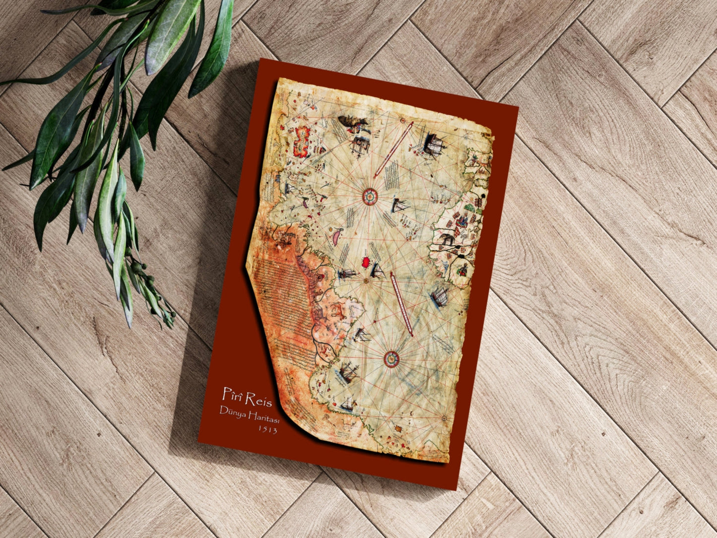 Piri Reis Map Metal Wall Art