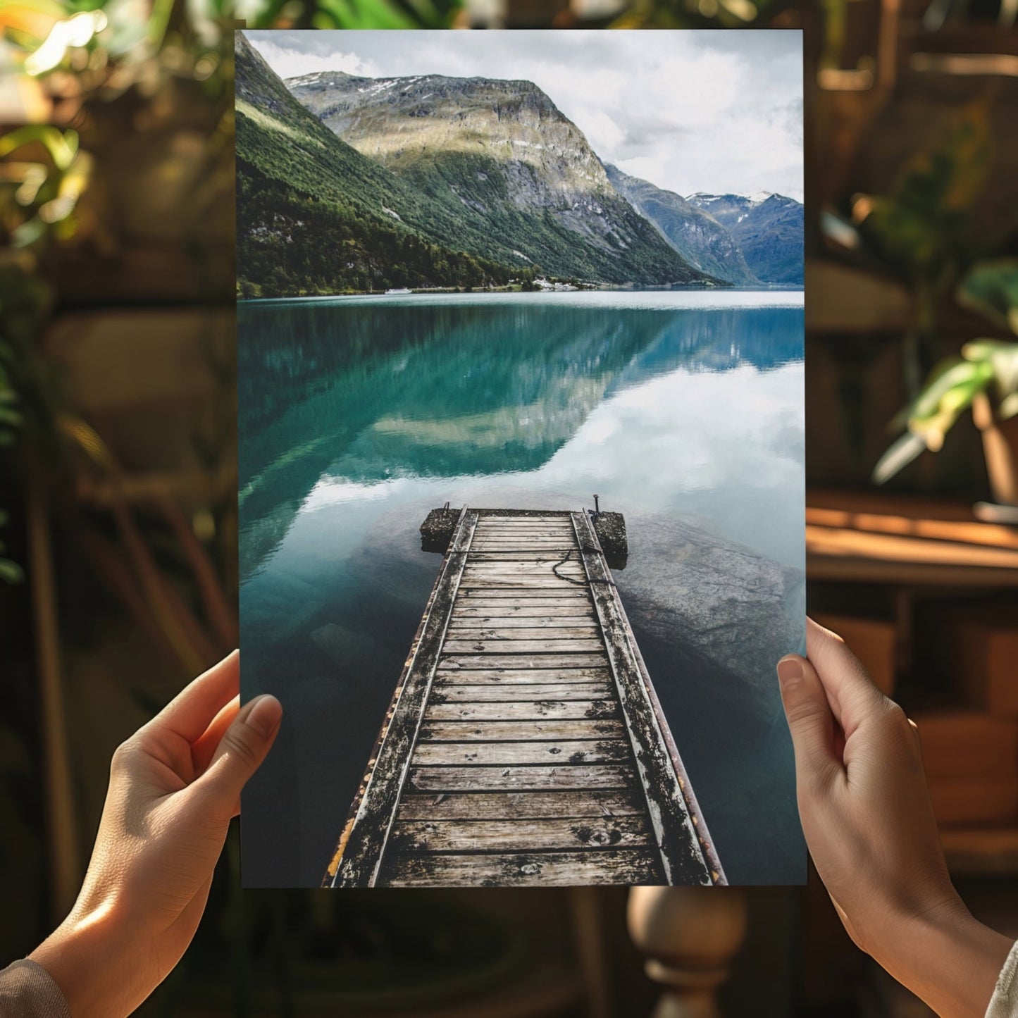 Glacier Lake Metal Wall Art