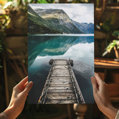 Glacier Lake Metal Wall Art