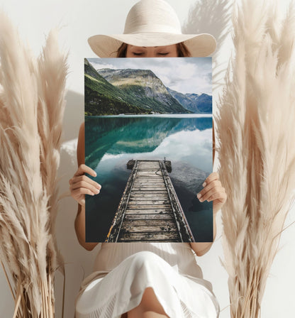 Glacier Lake Metal Wall Art