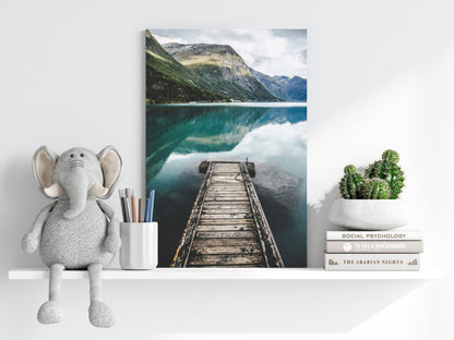 Glacier Lake Metal Wall Art