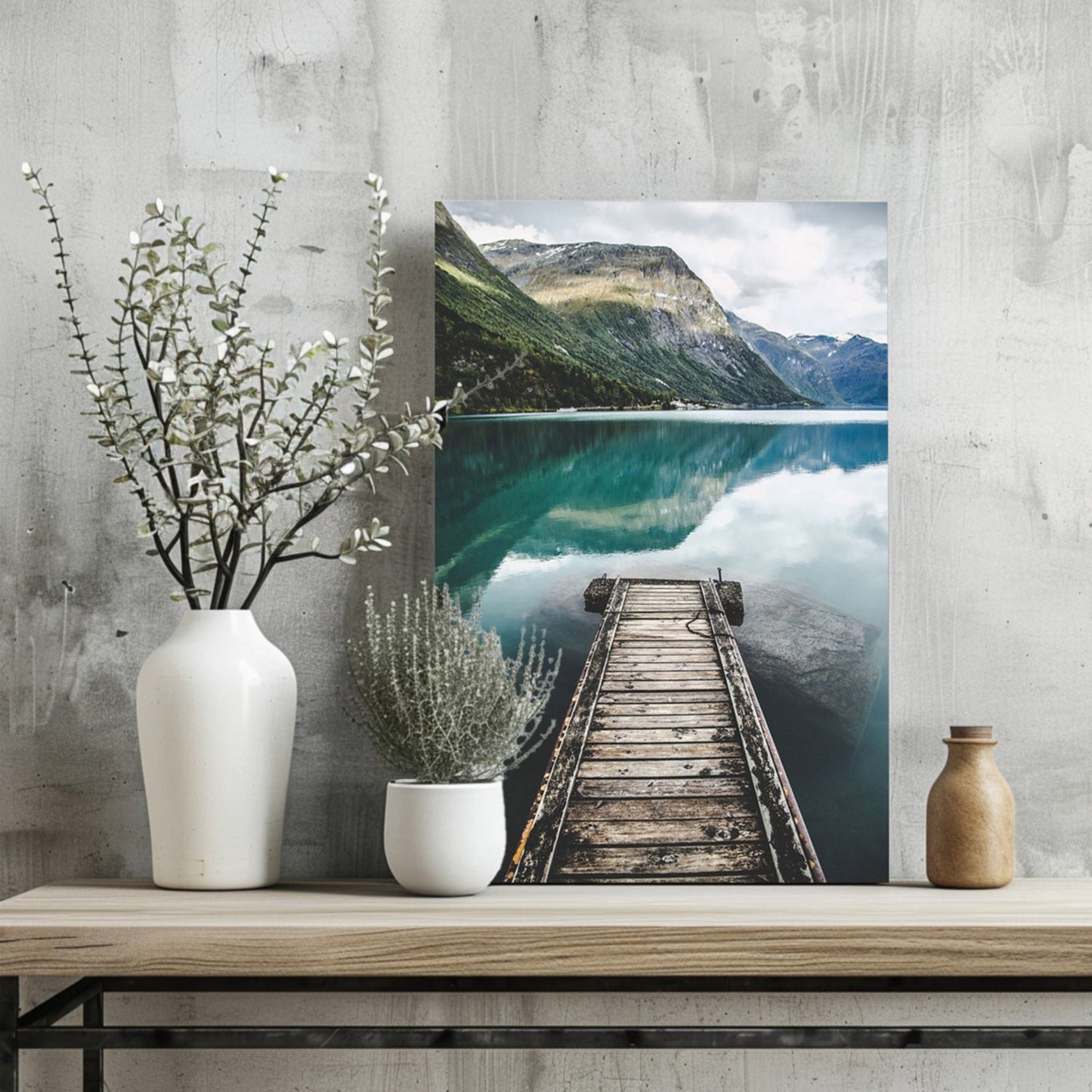 Glacier Lake Metal Wall Art