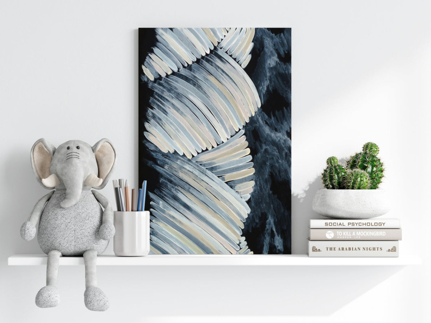 Abstract Drawing Aluminum Wall Art