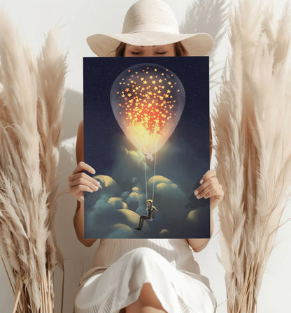 Dream Bulb Metal Wall Art