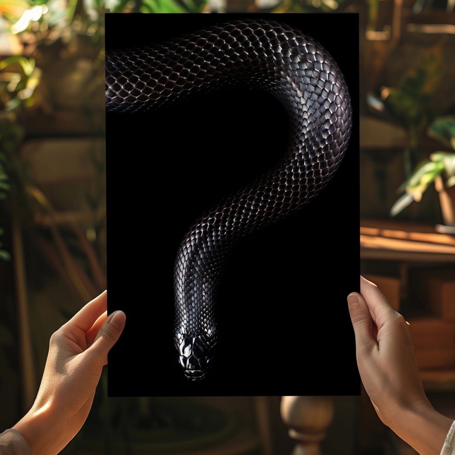 Black Snake Metal Wall Art