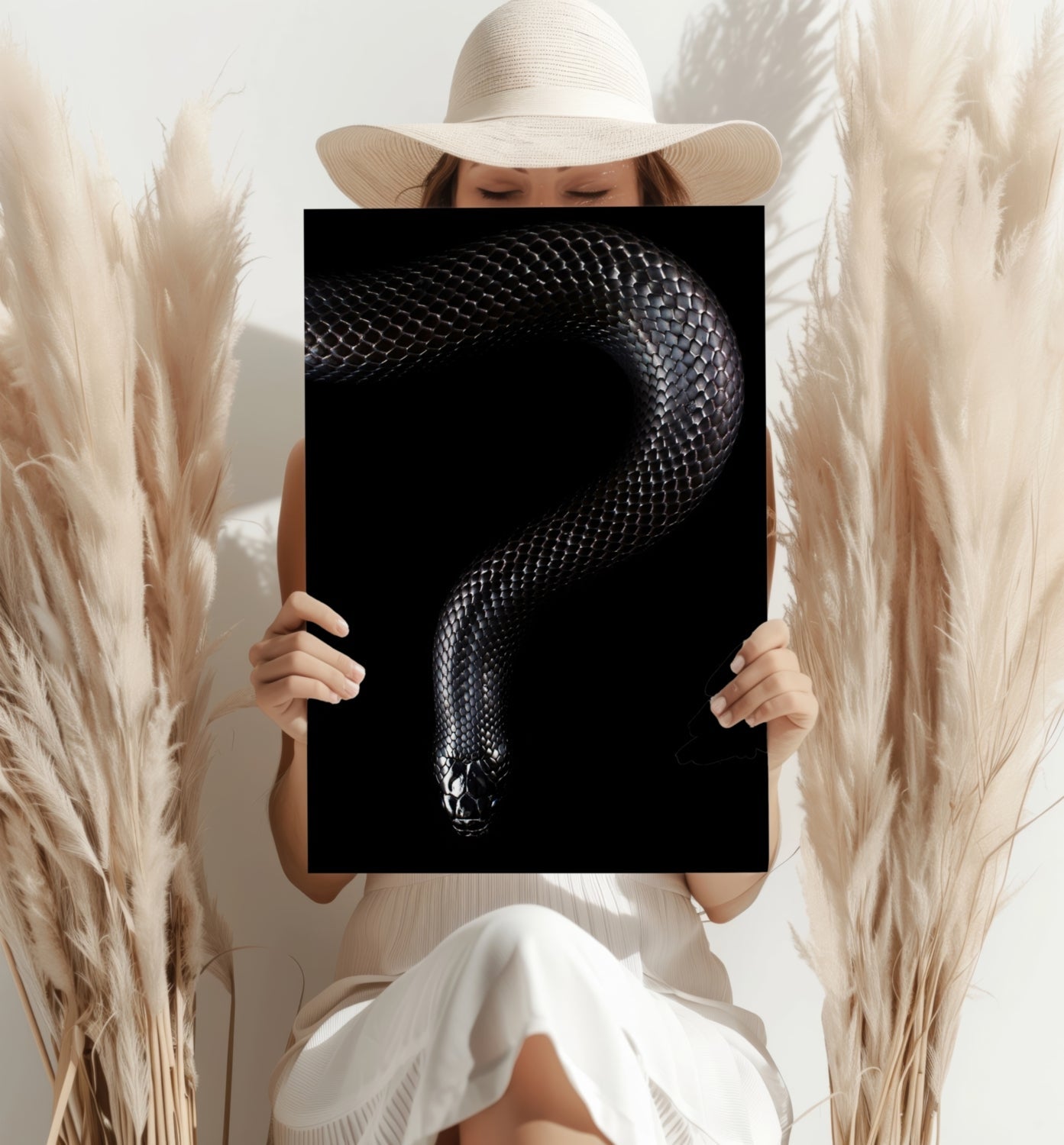 Black Snake Metal Wall Art