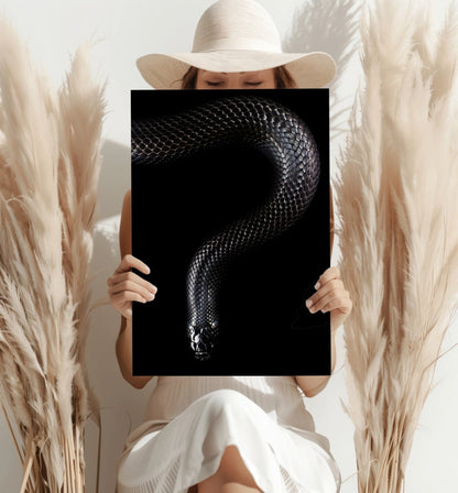 Black Snake Metal Wall Art