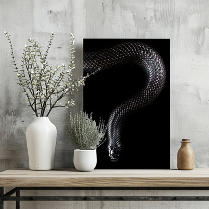 Black Snake Metal Wall Art