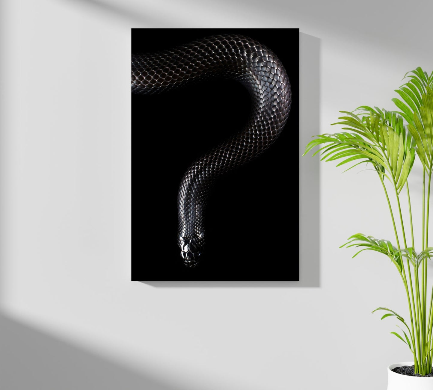 Black Snake Metal Wall Art