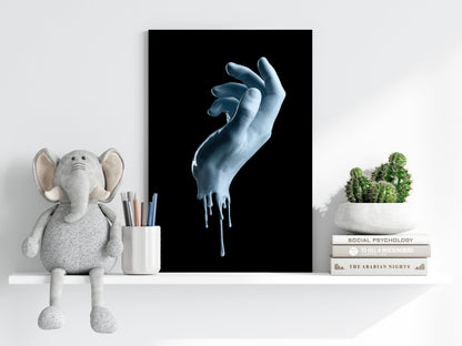 Hand in Paint Metal Wall Art