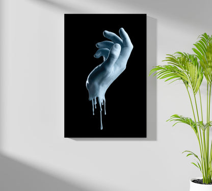 Hand in Paint Metal Wall Art