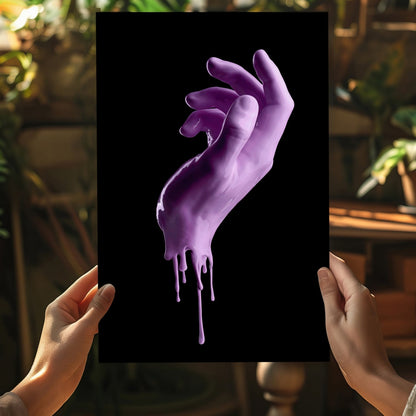 Hand in Paint Metal Wall Art
