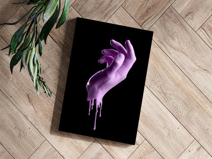 Hand in Paint Metal Wall Art