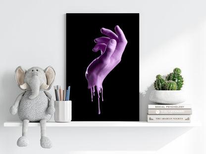 Hand in Paint Metal Wall Art