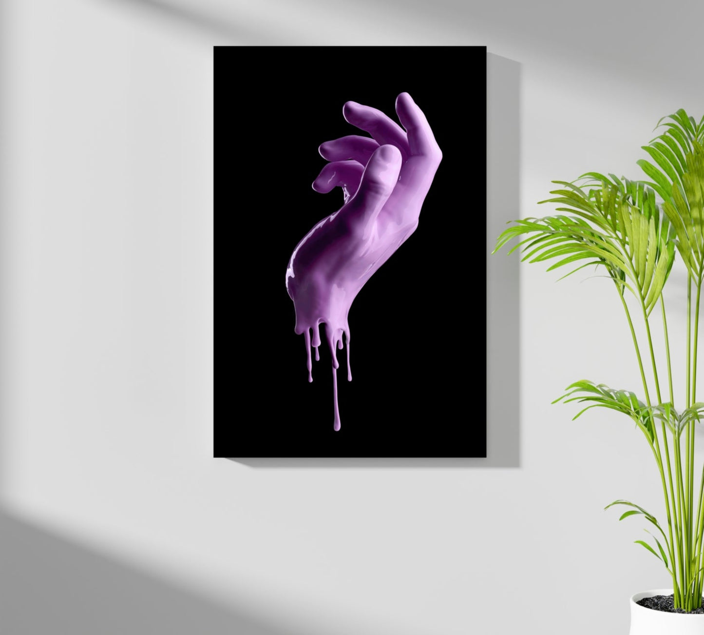 Hand in Paint Metal Wall Art