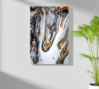 Abstract Marble V20 Metal Wall Art