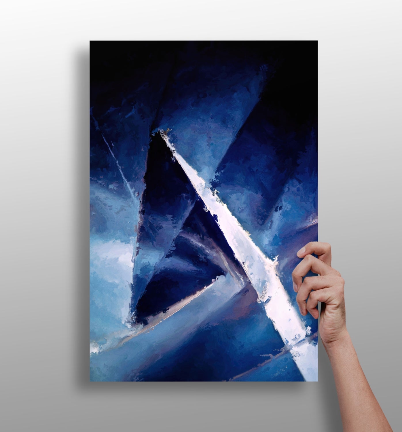 Abstract Geometry metal wall art print