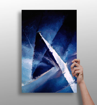 Abstract Geometry metal wall art print