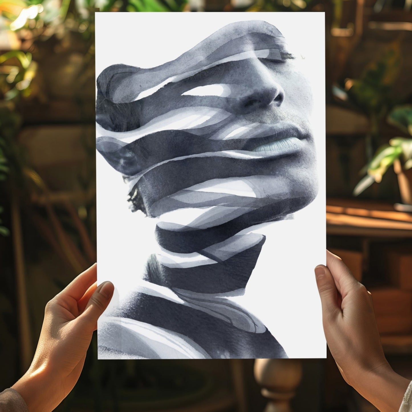 Abstract Woman Metal Wall Art