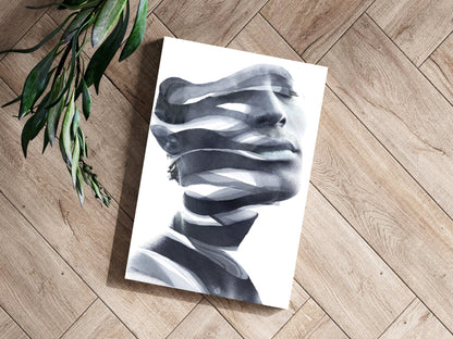 Abstract Woman Metal Wall Art