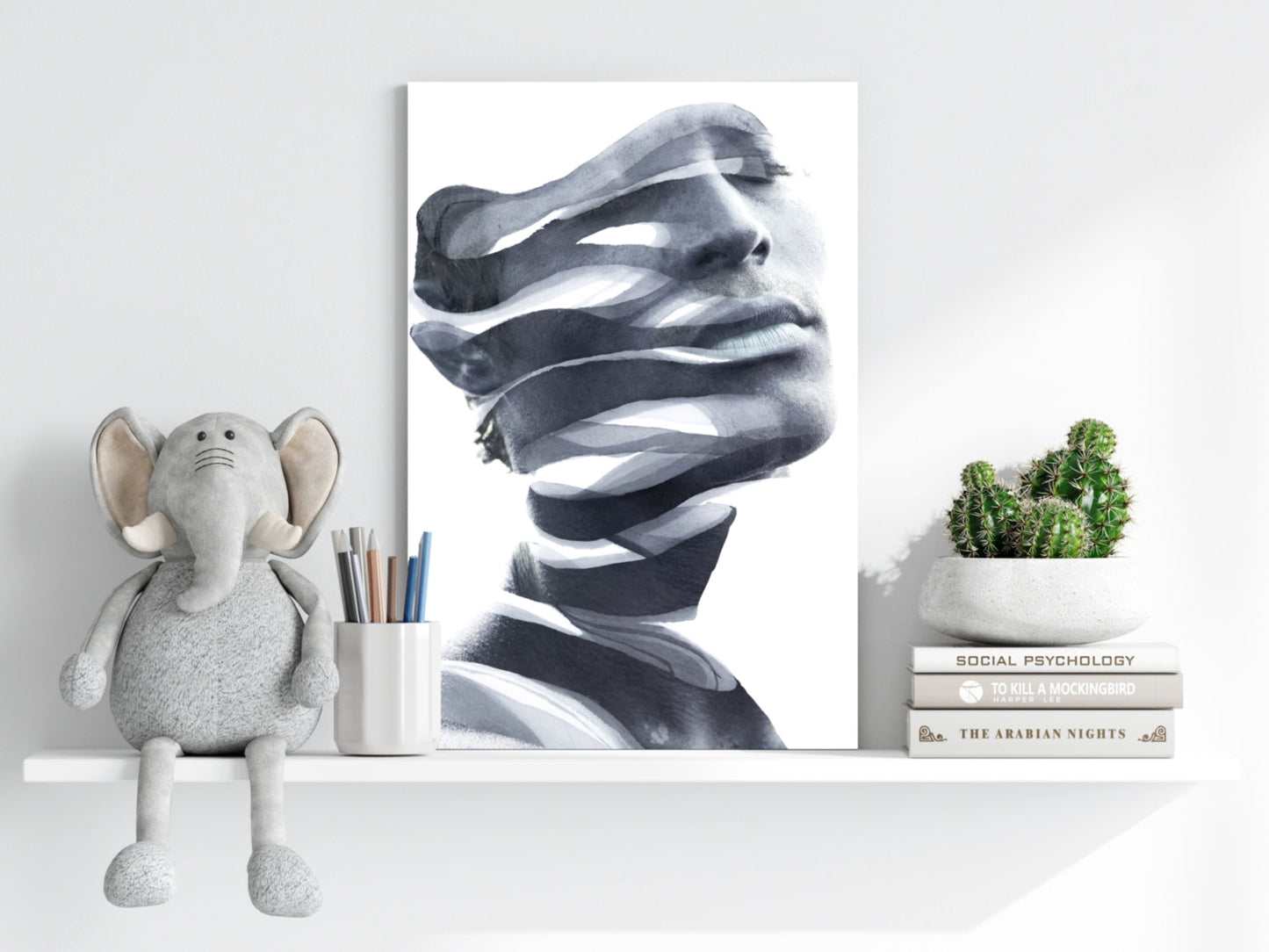 Abstract Woman Metal Wall Art