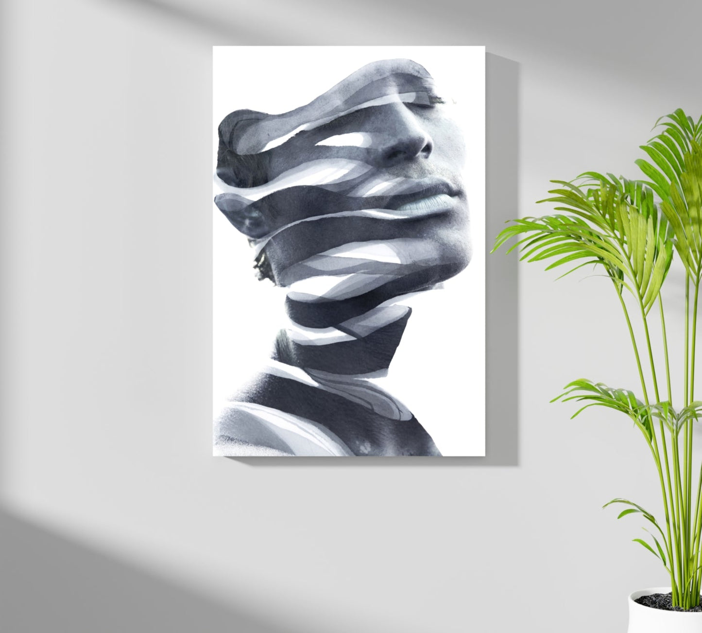 Abstract Woman Metal Wall Art