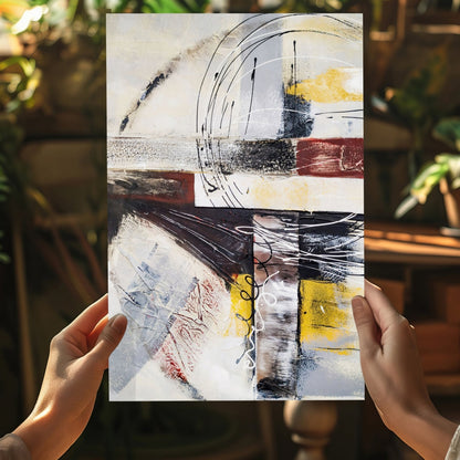 Modern Art Lines V1 Metal Wall Art