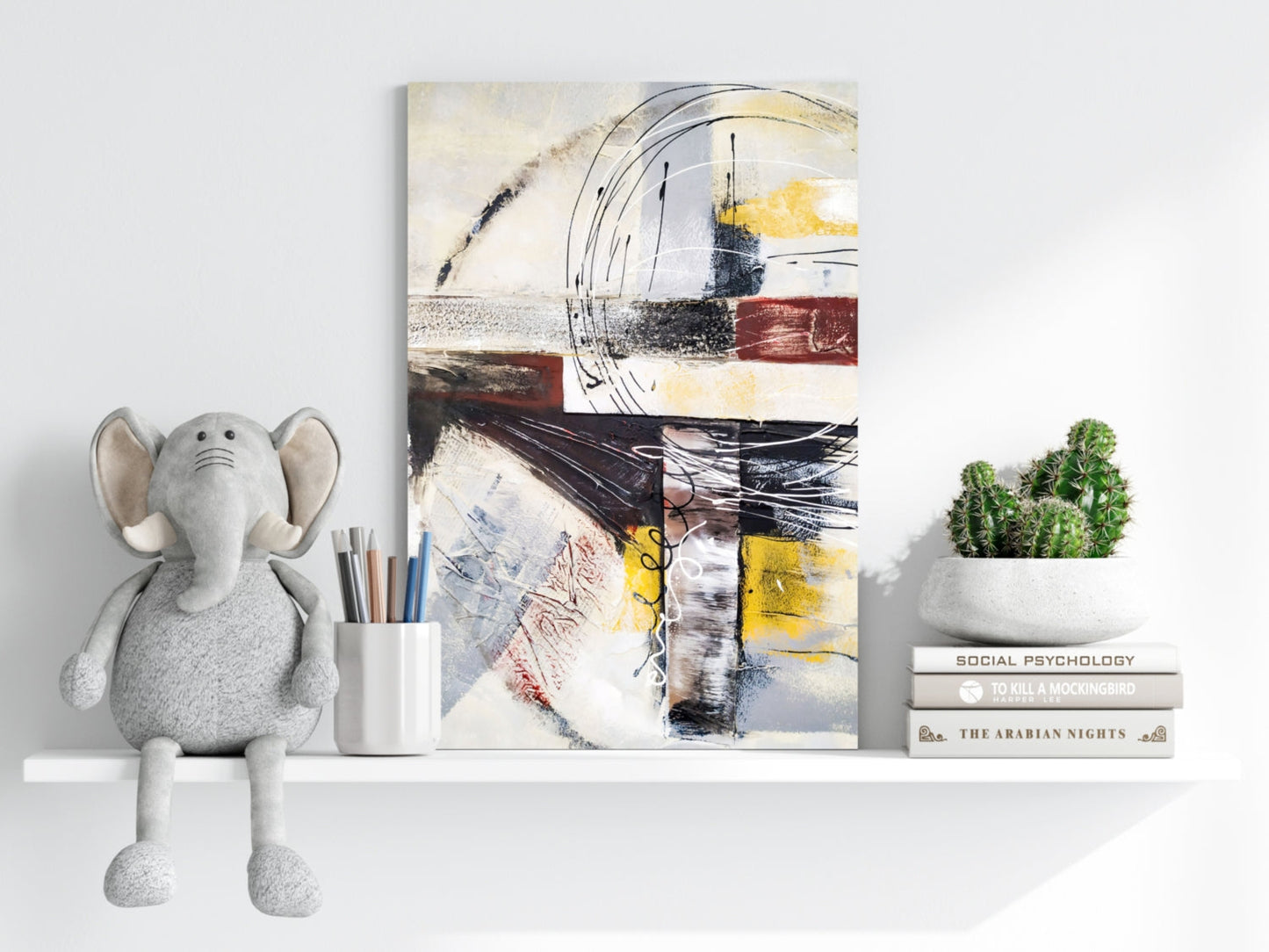 Modern Art Lines V1 Metal Wall Art